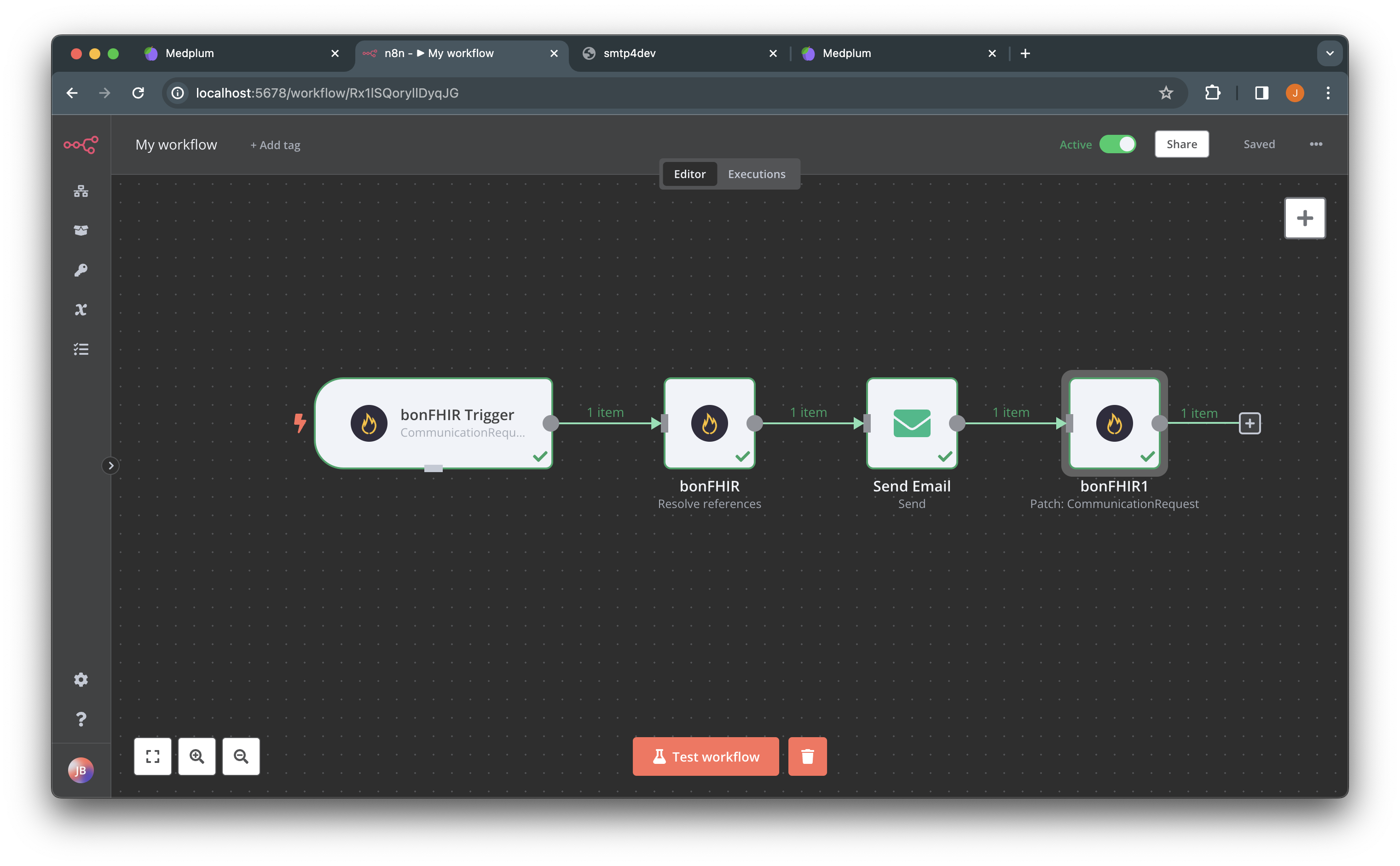 Workflow email step 4